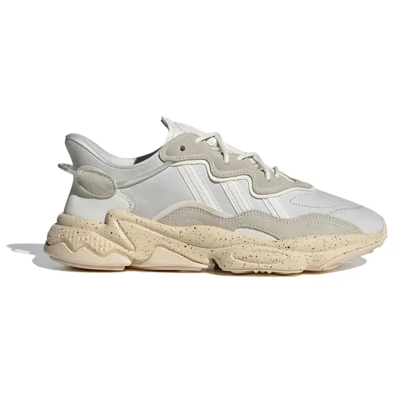 Originals Ozweego Comode Versatili Antiscivolo Resistenti Scarpe da Papà Basse Sneakers Unisex Bianco Marrone JH6518 42⅔ miniatura 4