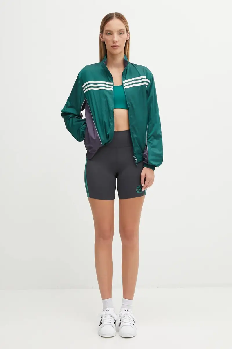 pantaloncini adidas Originals x Sporty & Rich donna colore nero KA0711 Grigio miniatura 5