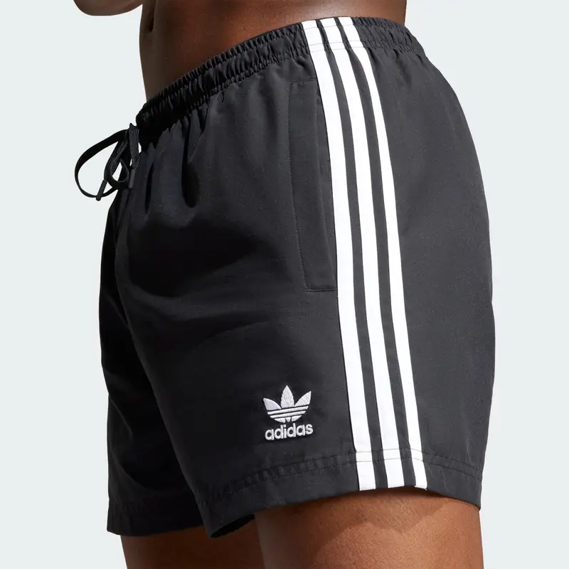 ADIDAS ORIGINALS Pantaloncini da bagno 'Adicolor' nero / bianco miniatura 3