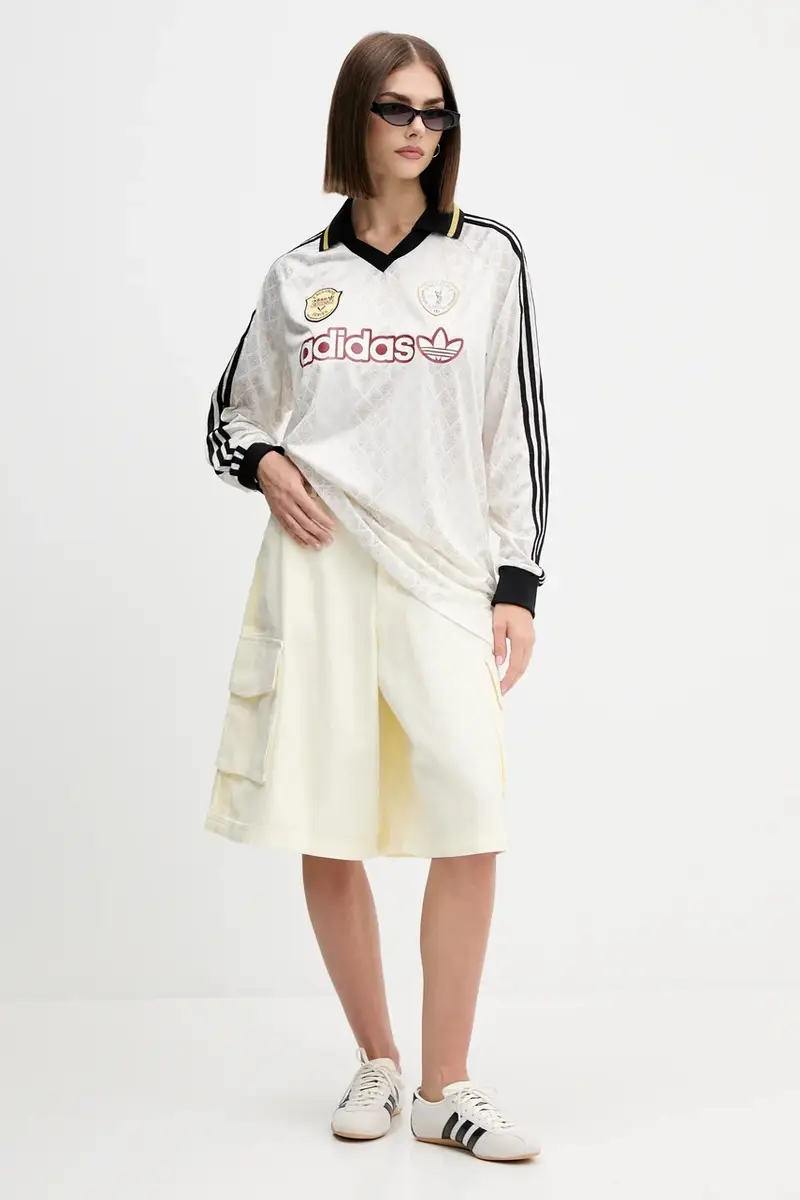 pantaloncini in cotone Cargo Jorts donna colore beige JD0138 miniatura 2