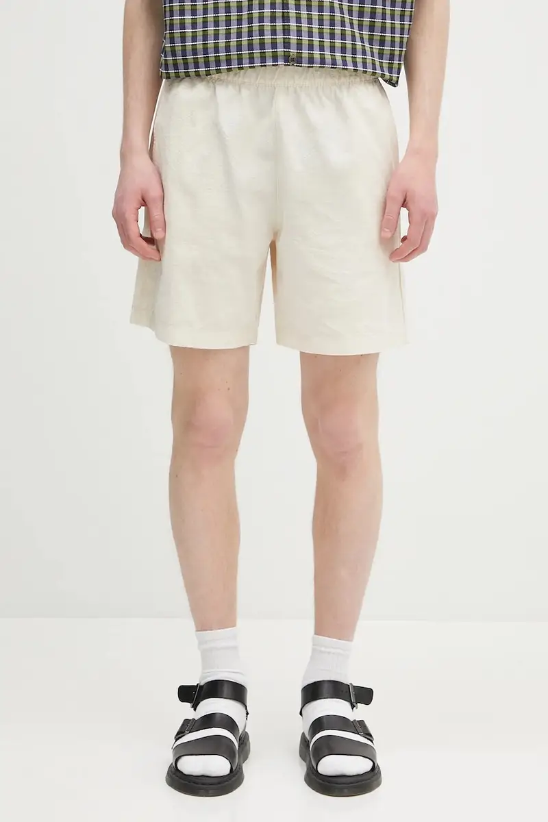 pantaloncini in cotone Essential uomo colore beige JD2461