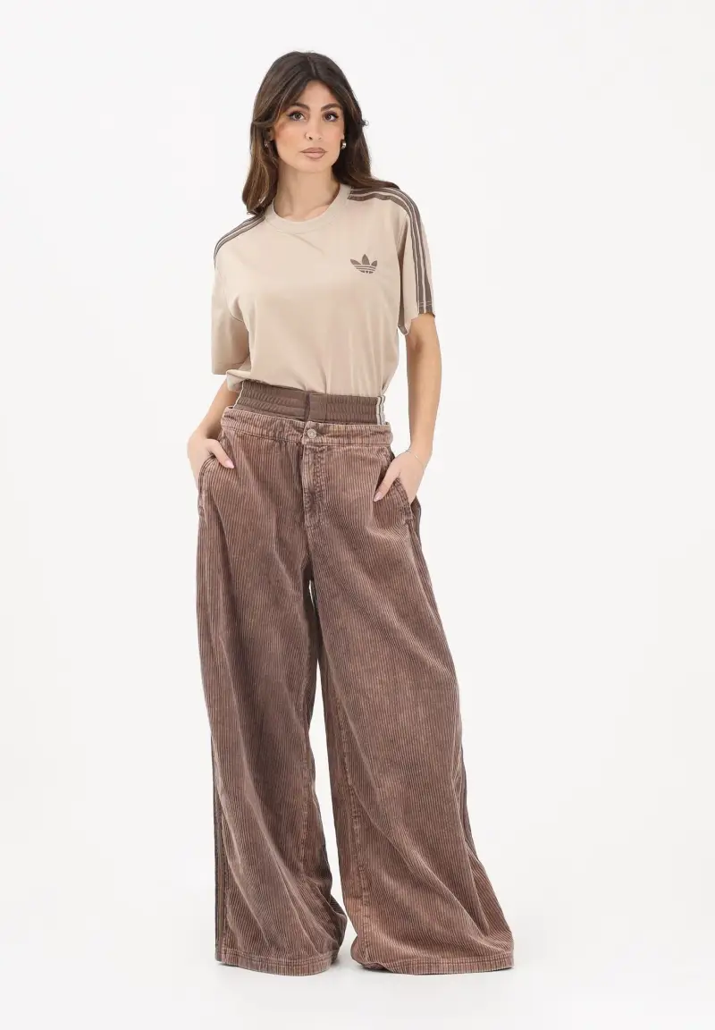 Pantalone CORDUROY SST OVERSIZED marrone da donna miniatura 2