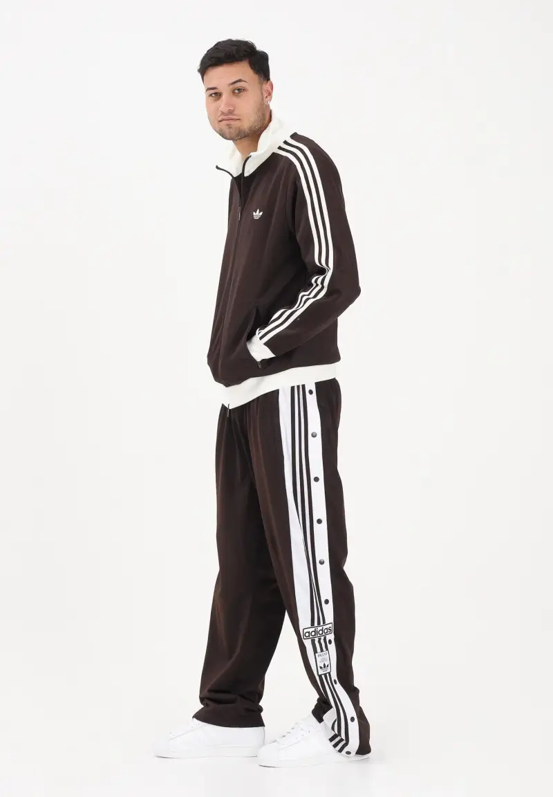 Pantalone sportivo Adibreak Classic marrone e bianco da uomo miniatura 2