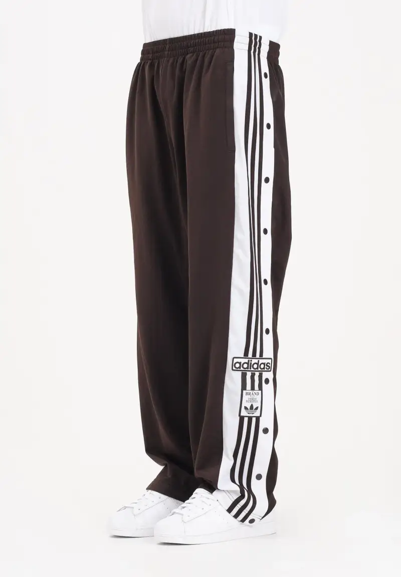 Pantalone sportivo Adibreak Classic marrone e bianco da uomo