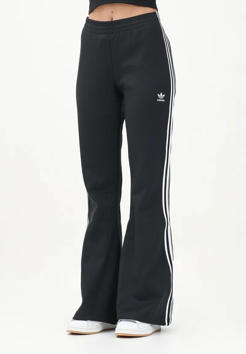 ADIDAS ORIGINALS Pantalone sportivo adicolor 3-Stripes Flared nero da donna