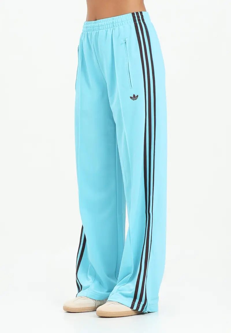 Pantalone sportivo Adicolor Classic Firebird Loose azzurro da donna