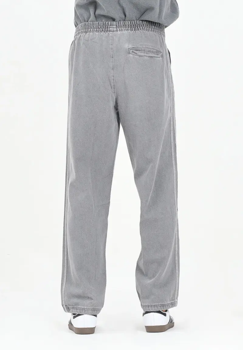 Adidas Originals Pantaloni sportivi Adicolor Loose Denim Stone grigio miniatura 3