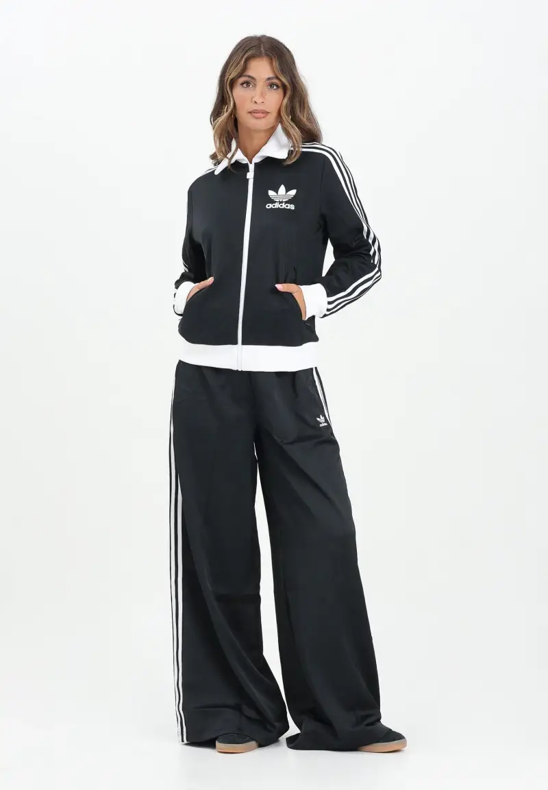 Adidas Originals Pantaloni sportivi Adicolor Satin Wide Leg nero da miniatura 2