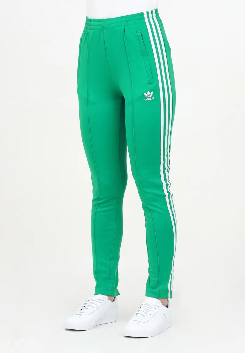 ADIDAS ORIGINALS Pantalone sportivo Adicolor SST verde da donna