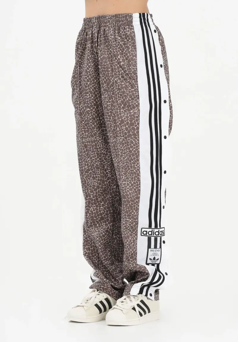 Pantalone sportivo AOP Adi-Break marrone da donna