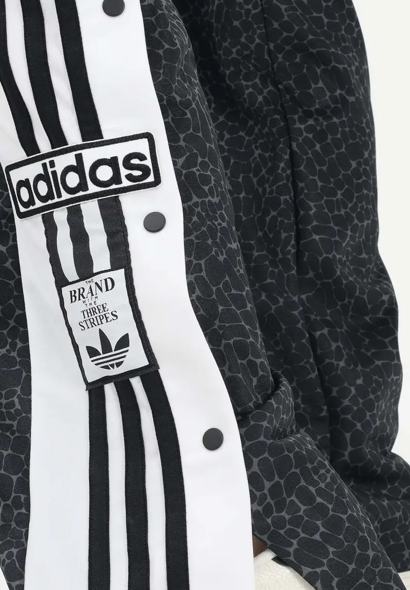 Pantalone sportivo AOP ADI-BREAK nero da donna miniatura 3