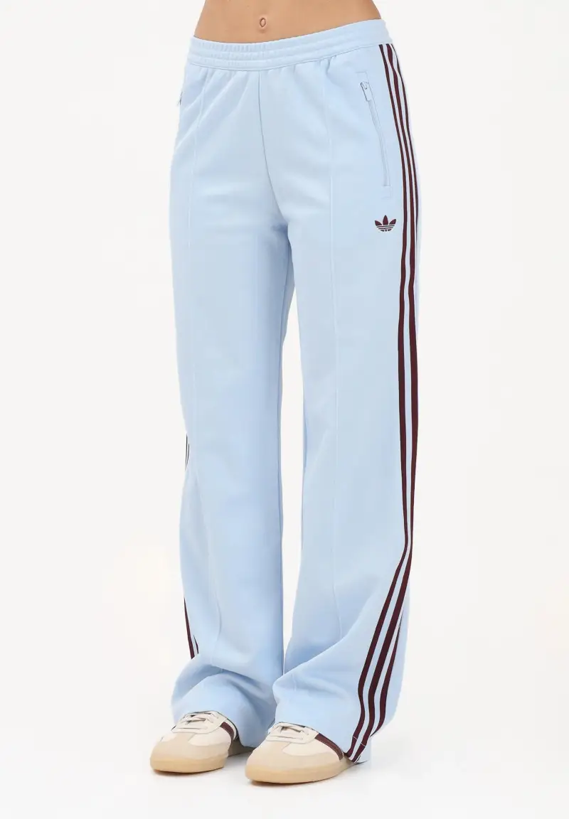 Pantalone sportivo Classic azzurro e bordeaux da donna