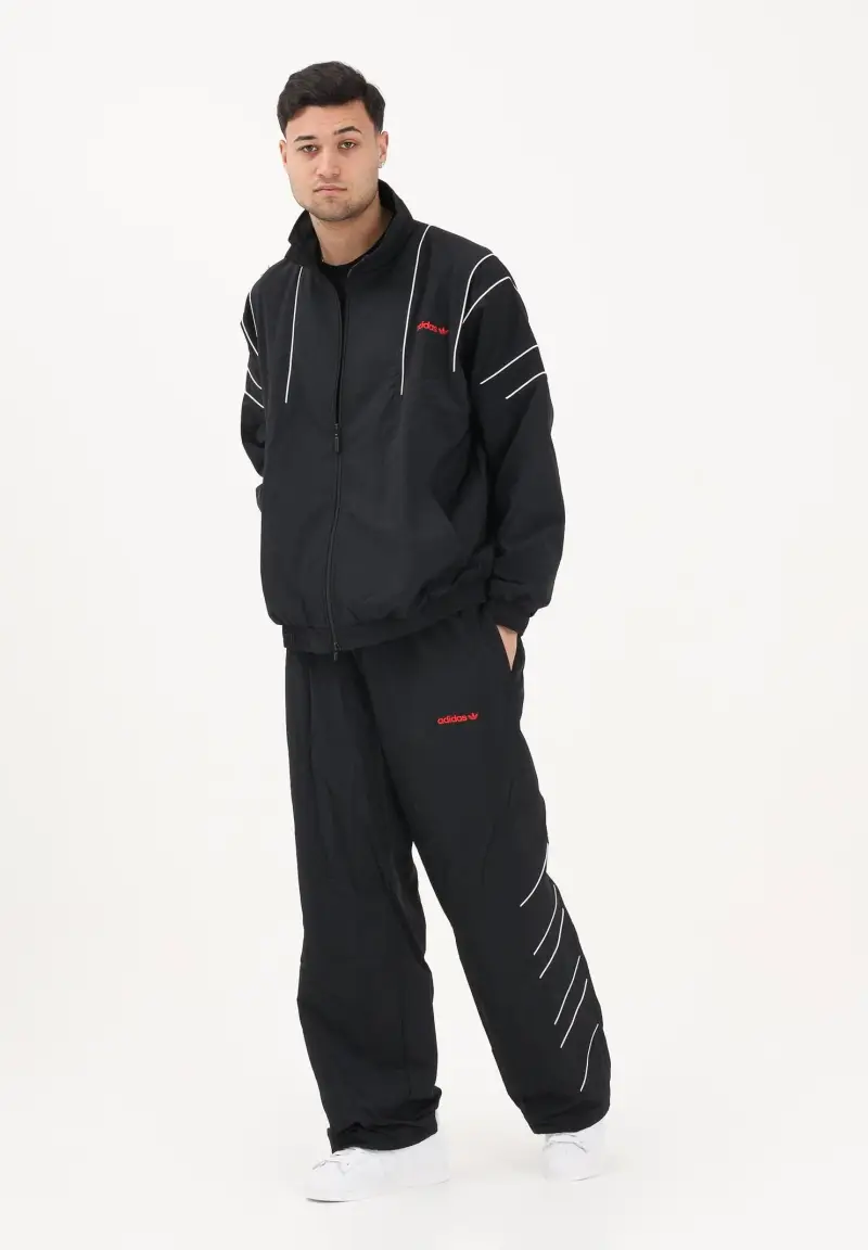 Pantalone sportivo Cutline nero da uomo miniatura 2