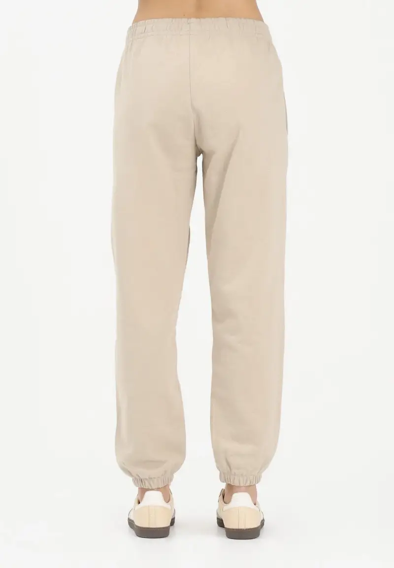 Pantalone sportivo Essentials French Terry Regular Cuffed beige da donna miniatura 3