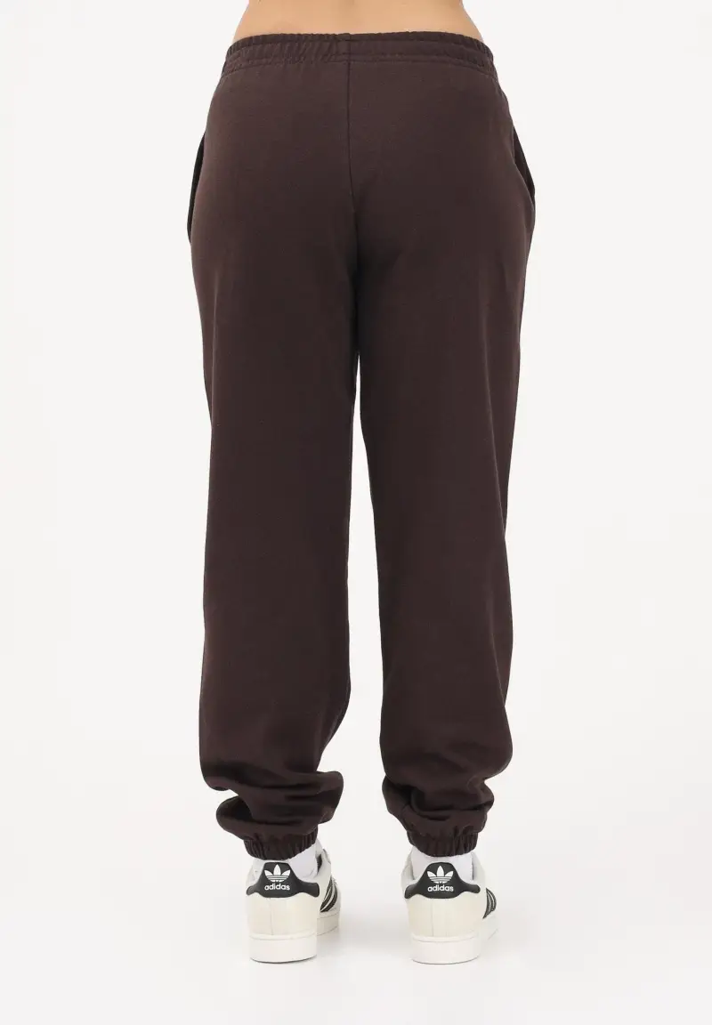 Pantalone sportivo Essentials French Terry Regular Cuffed marrone da donna miniatura 3