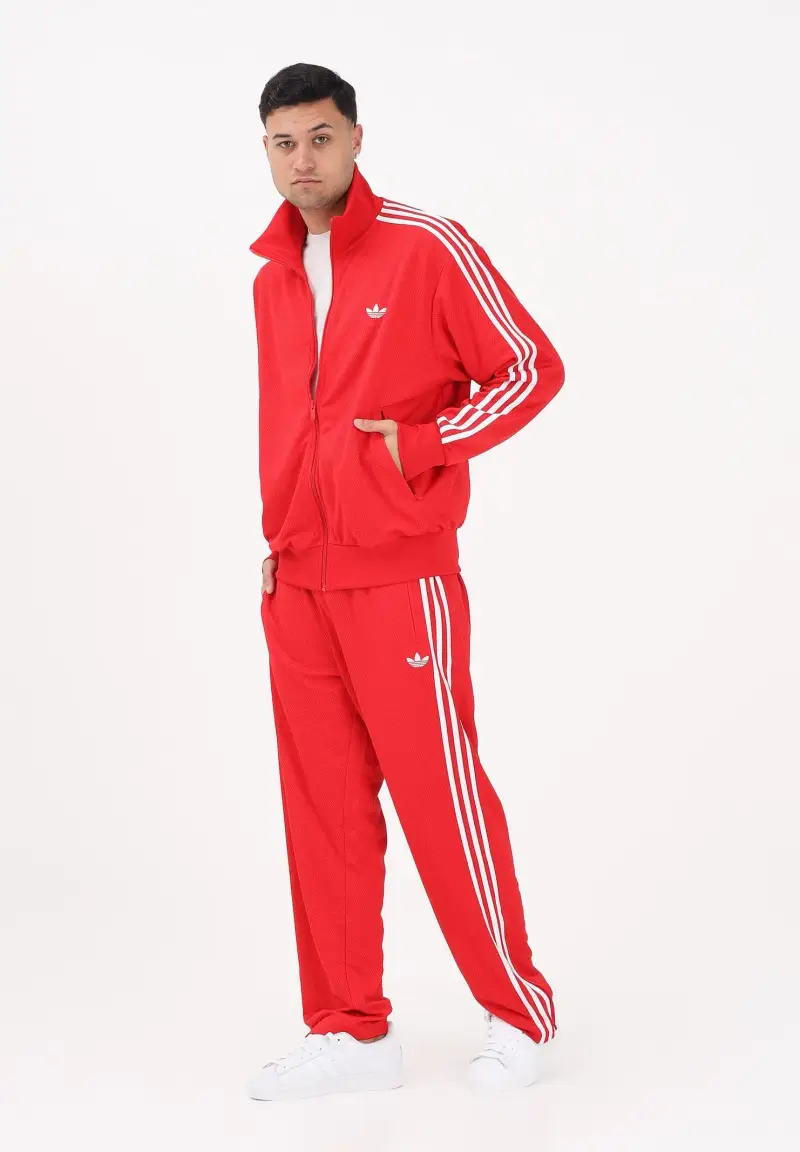 Pantalone sportivo Firebird Adicolor Mesh rosso da uomo miniatura 2