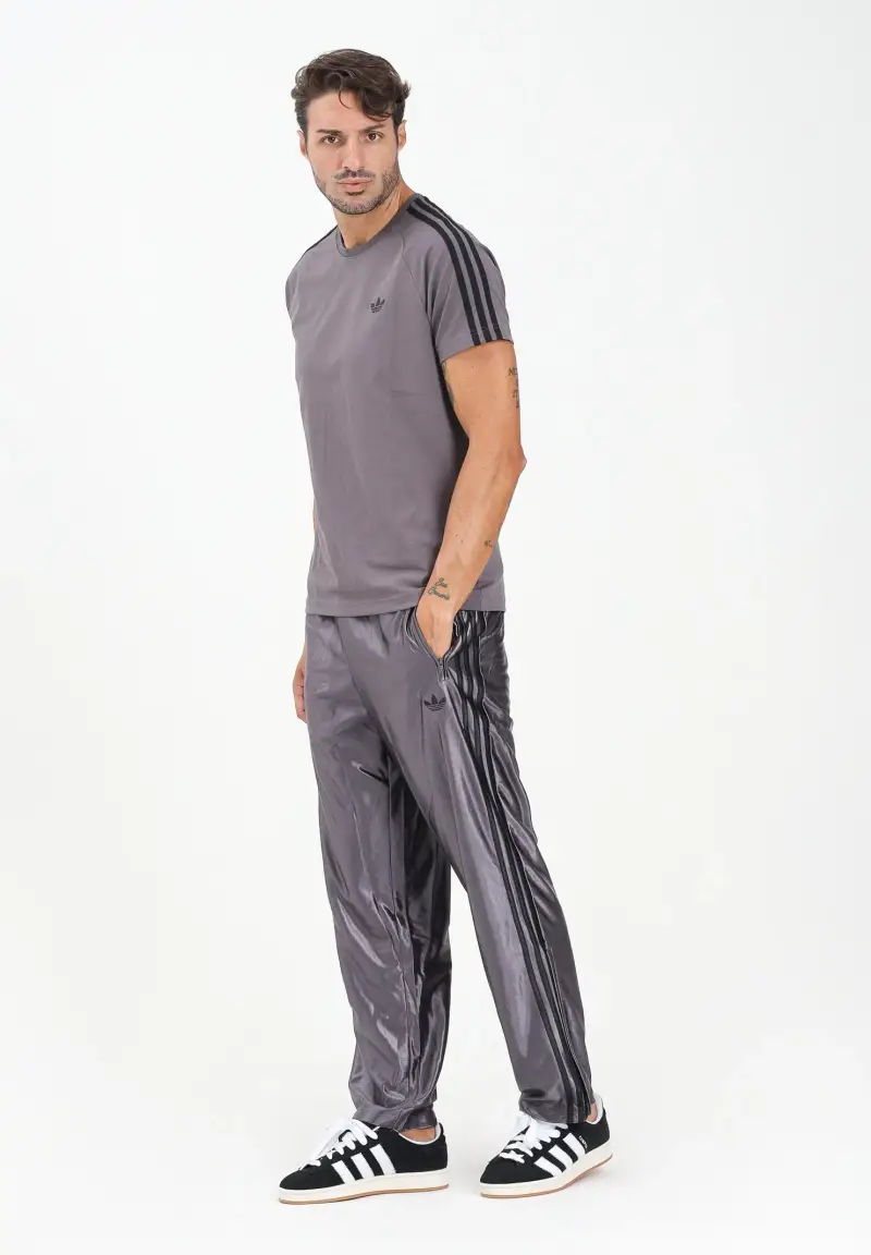 Pantalone sportivo Firebird Adicolor Metallic grigio da uomo miniatura 2