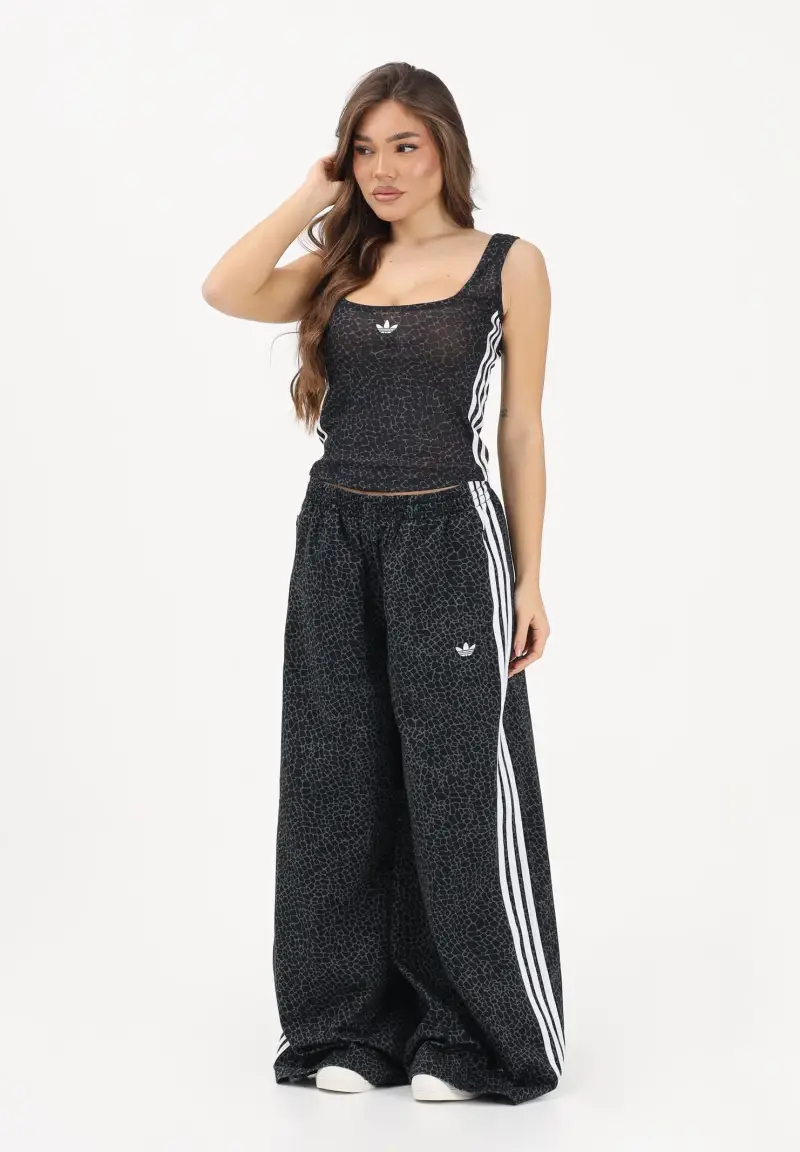 Pantalone sportivo Firebird AOP Oversized nero da donna miniatura 2