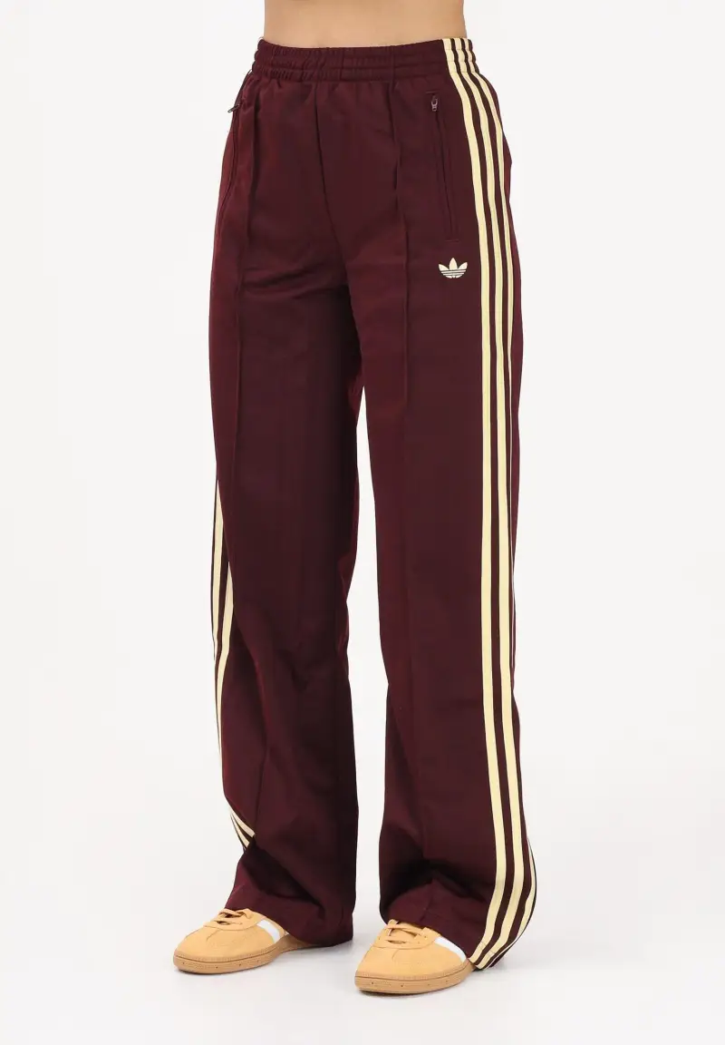 Pantalone sportivo Firebird bordeaux e giallo da donna