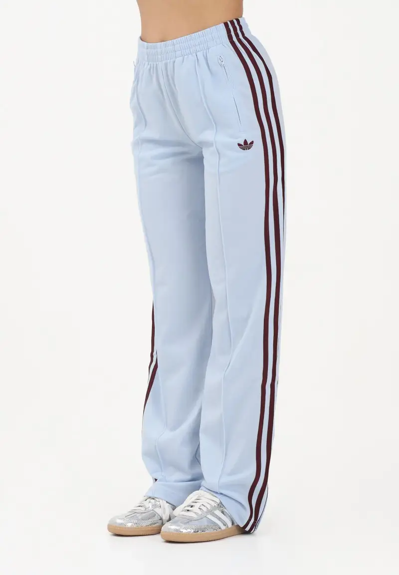 Pantalone sportivo Firebird Classic celeste e bordeaux da donna