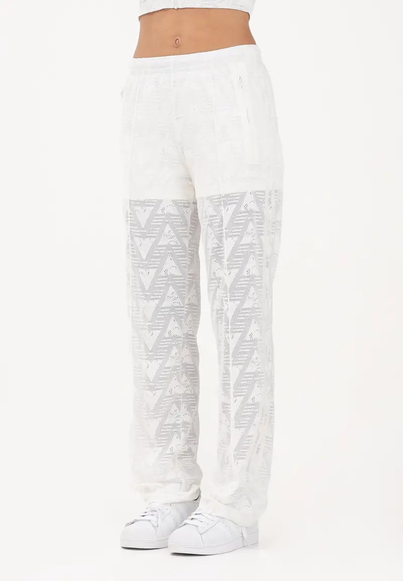 Pantalone sportivo Firebird Classic in pizzo bianco da donna
