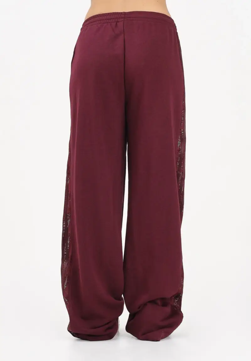 Pantalone sportivo FIREBIRD IN PIZZO bordeaux da donna miniatura 3