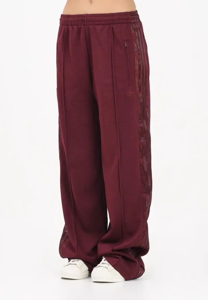 Pantalone sportivo FIREBIRD IN PIZZO bordeaux da donna