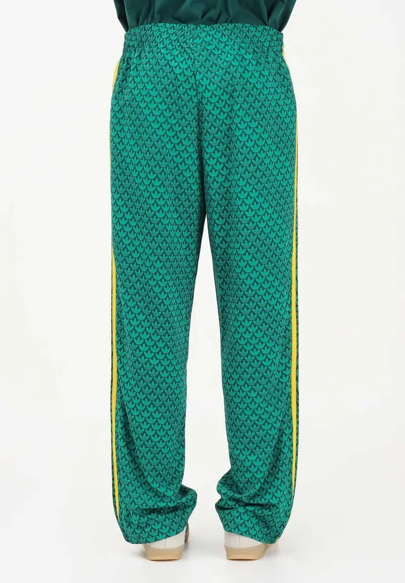 Pantalone sportivo FIREBIRD LOOSE MONOGRAM verde e giallo da uomo miniatura 3