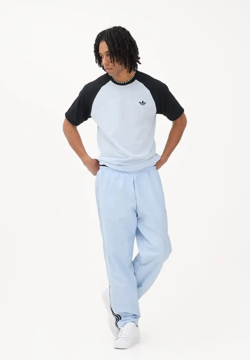 Pantalone sportivo HALF STRIPES celeste da uomo miniatura 2