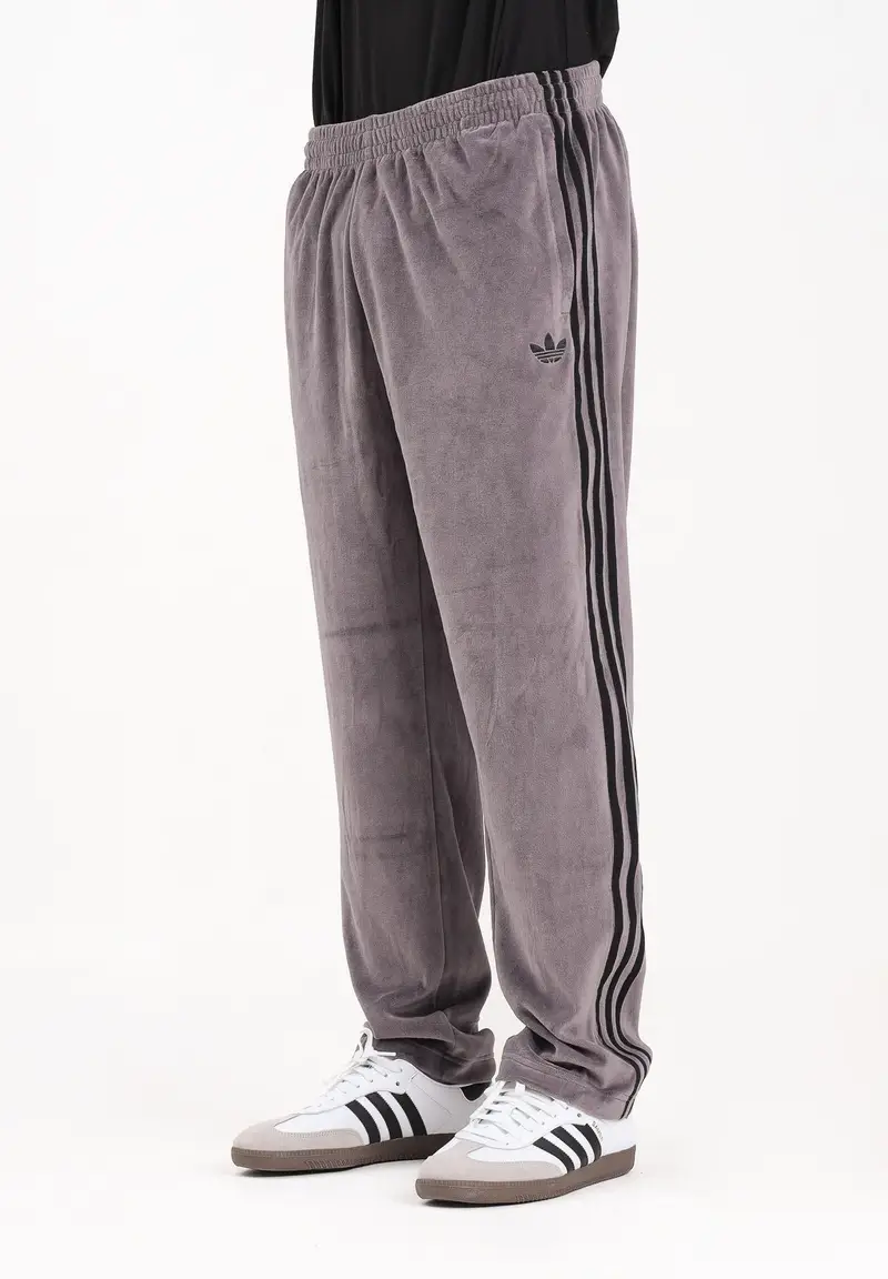 Pantalone sportivo in velluto SST Adicolor grigio da uomo