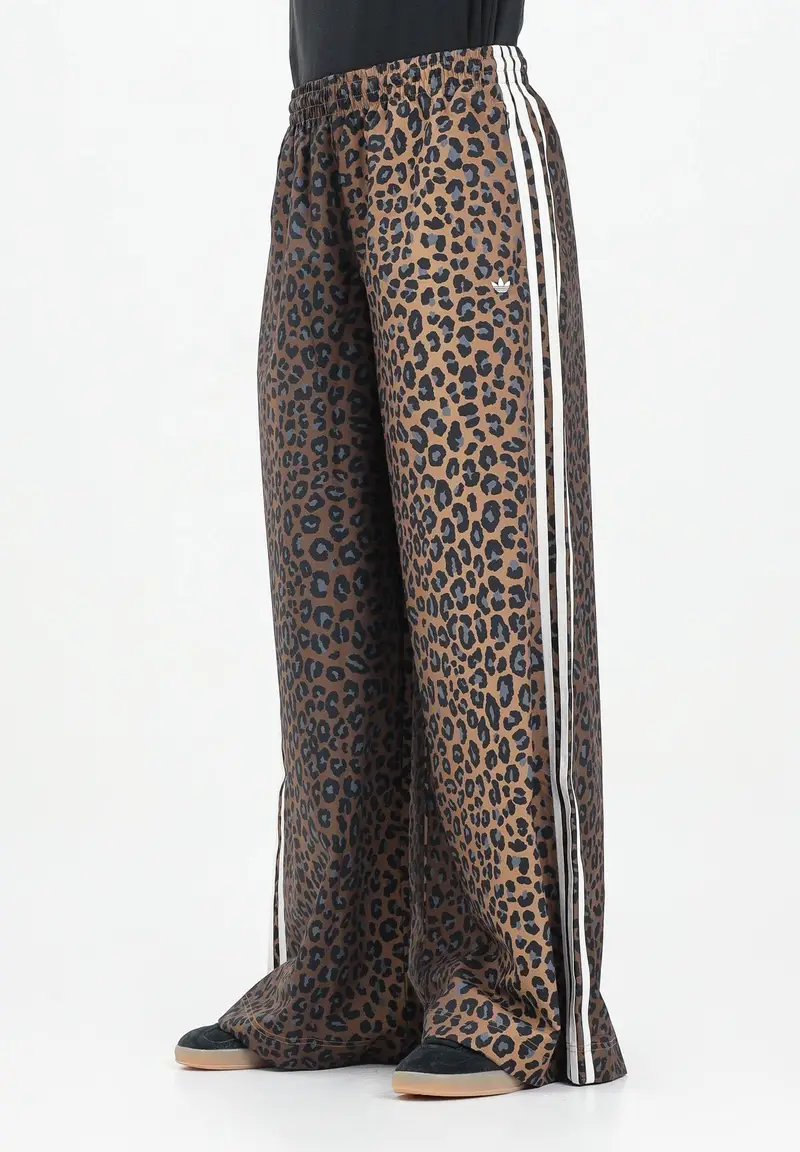 Pantalone sportivo Leopard Firebird Oversized beige da donna