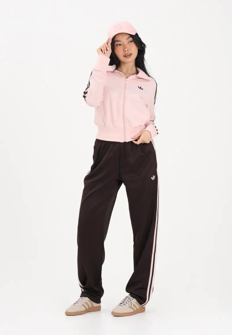 Pantalone sportivo Regular marrone e rosa da donna miniatura 2