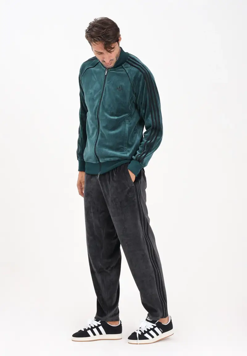 Pantalone sportivo SST Adicolor Velour nero da uomo miniatura 2