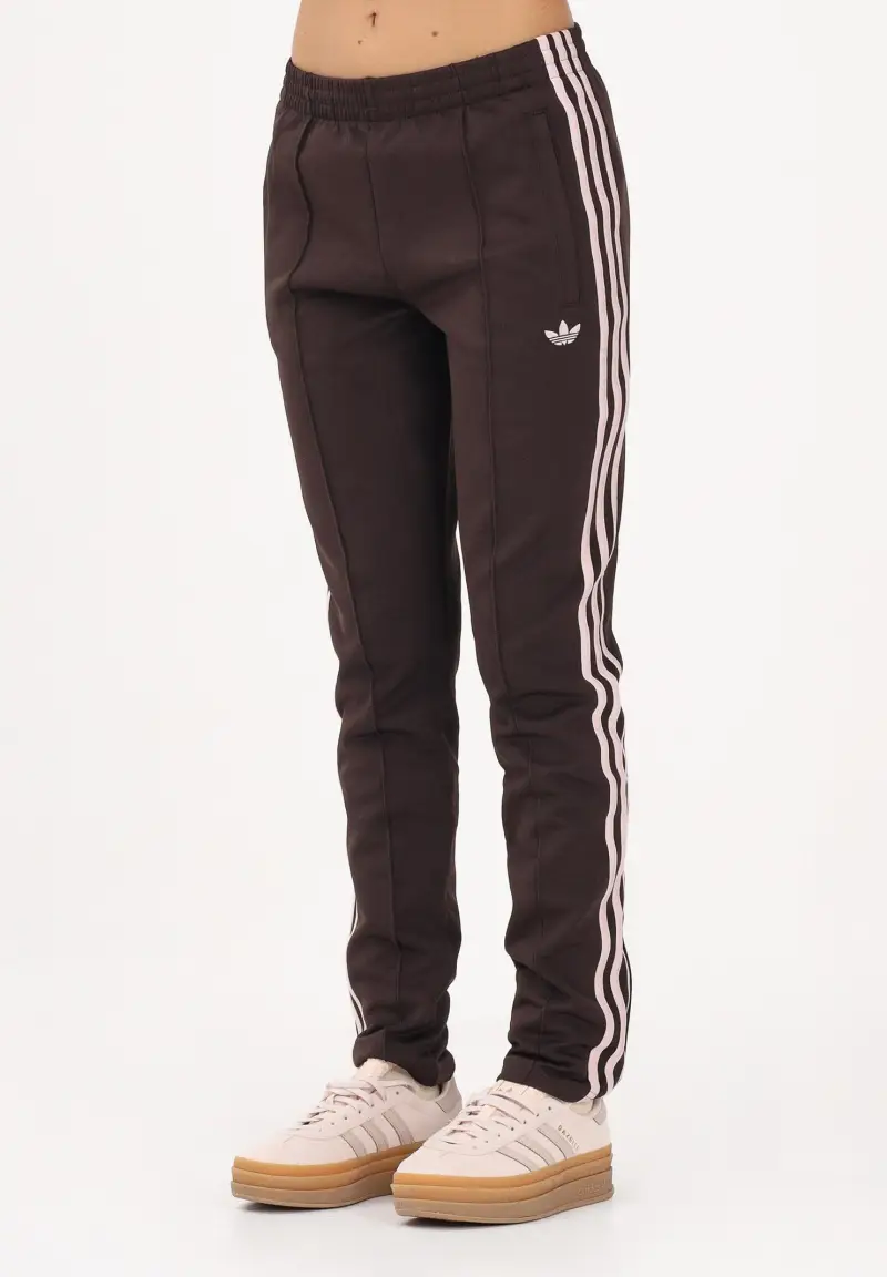 Pantalone sportivo SST CLASSIC marrone e rosa da donna