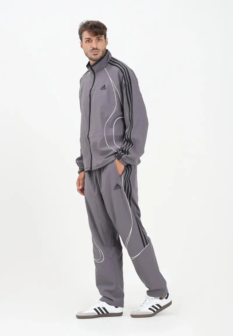 Pantalone sportivo Teamgeist Adicolor grigio da uomo miniatura 2