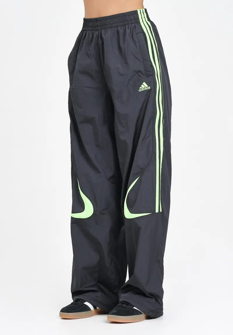 ADIDAS ORIGINALS Pantalone sportivo Teamgeist Adicolor Oversized nero da donna