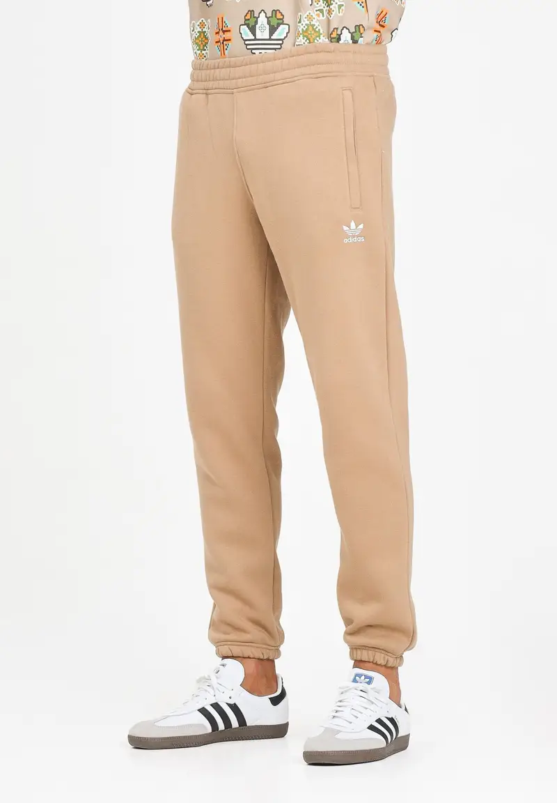 Pantalone sportivo Trefoil Essentials beige da uomo