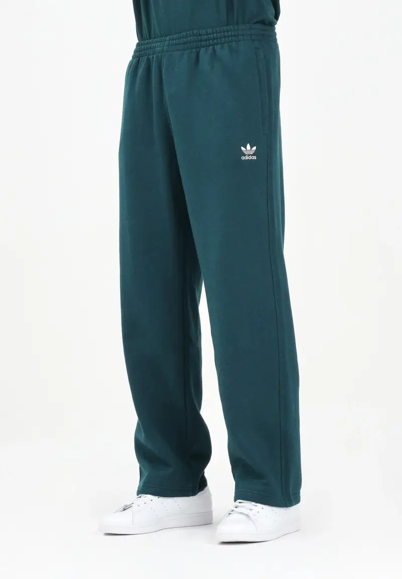 Pantalone sportivo Trefoil Essentials Open Hem verde da uomo