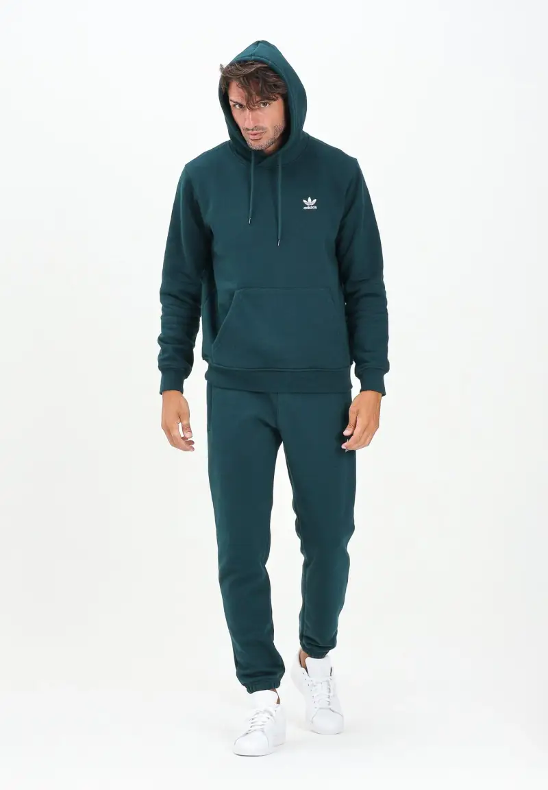 Pantalone sportivo Trefoil Essentials verde da uomo miniatura 2