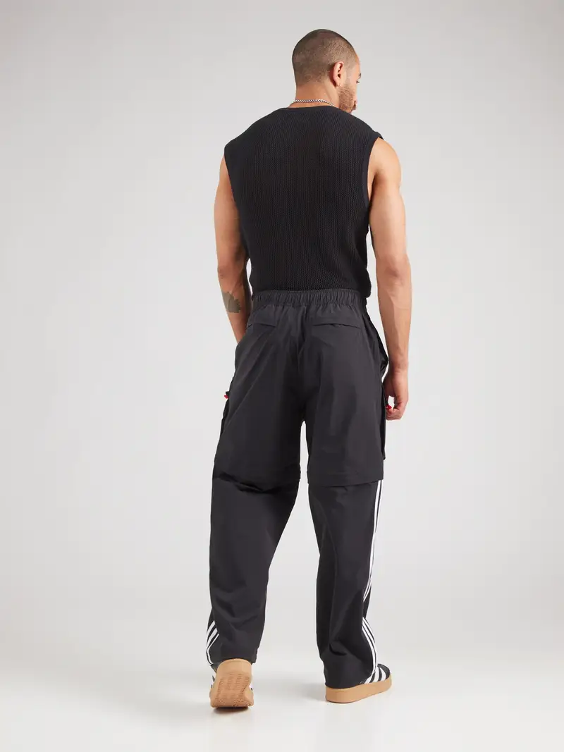 ADIDAS ORIGINALS Pantaloni '100T' nero / bianco miniatura 3