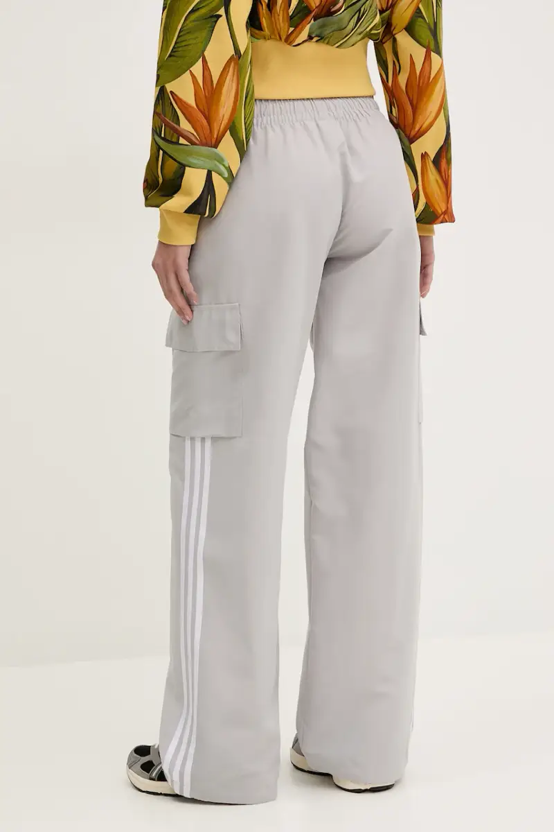 pantaloni 3-Stripes donna colore grigio con applicazione JC8139 miniatura 3