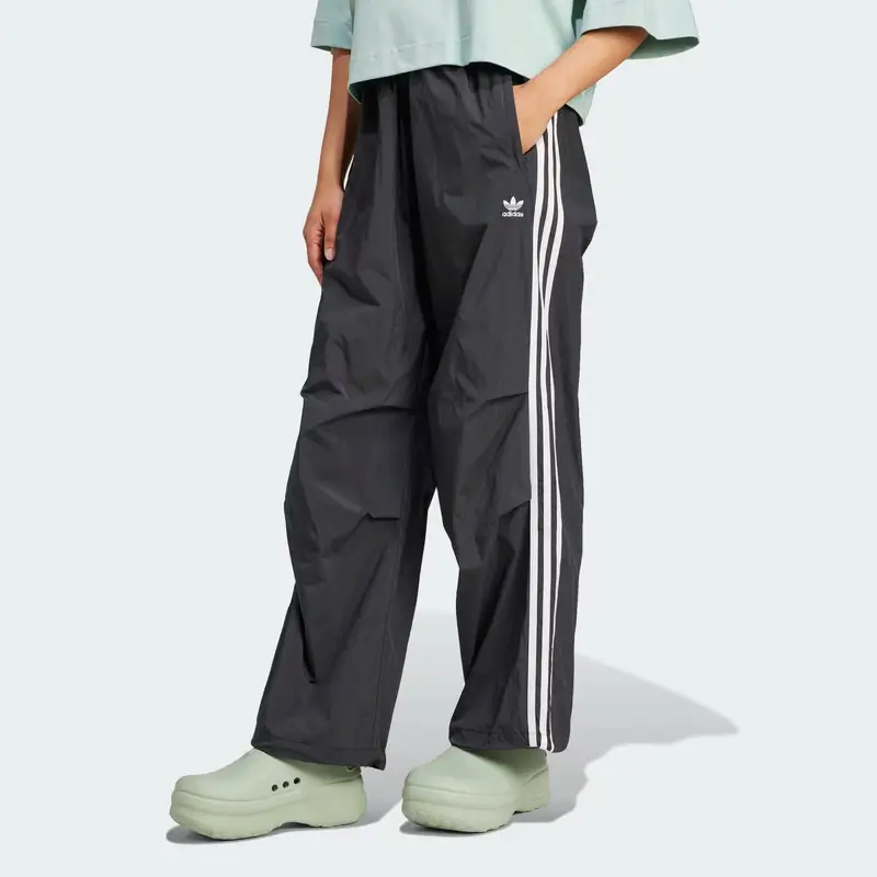 Pantaloni 3-Stripes Woven Parachute nero / bianco miniatura 2