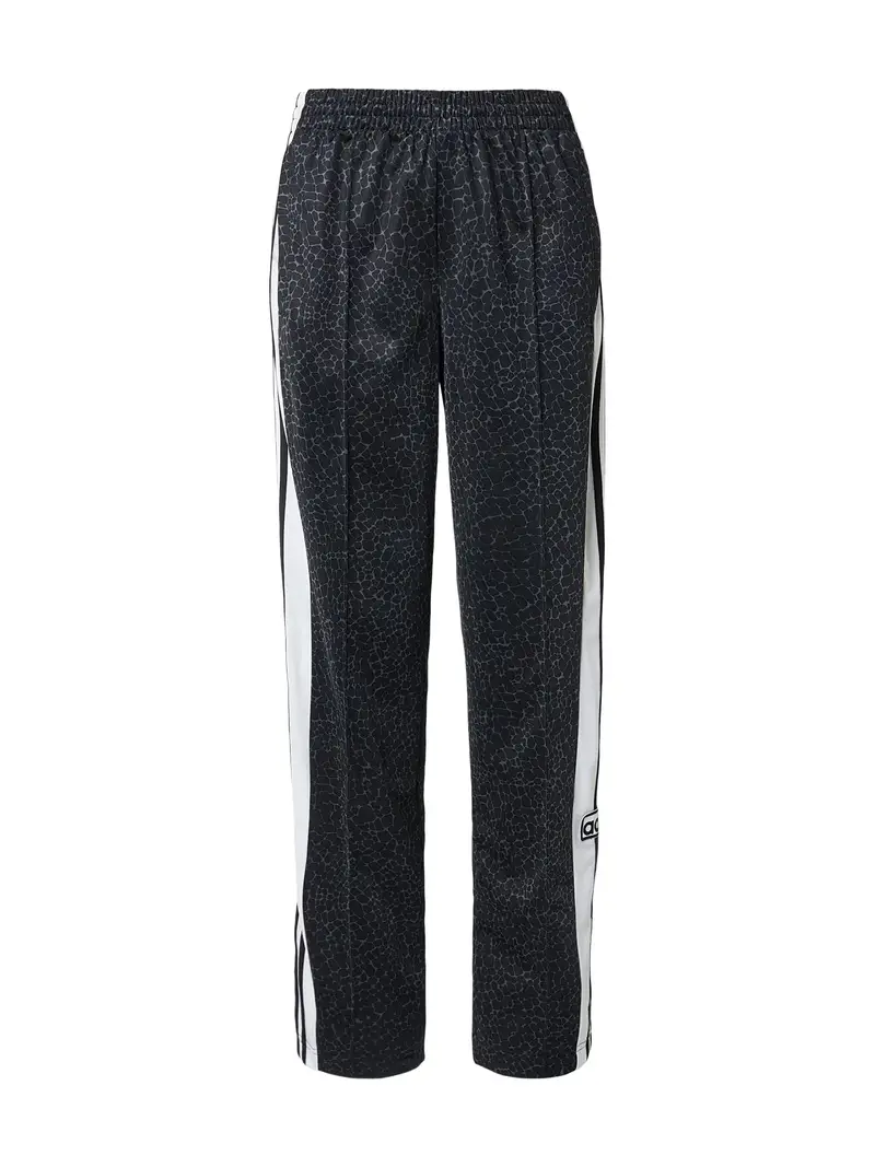 Pantaloni Adibreak grigio scuro / nero / bianco