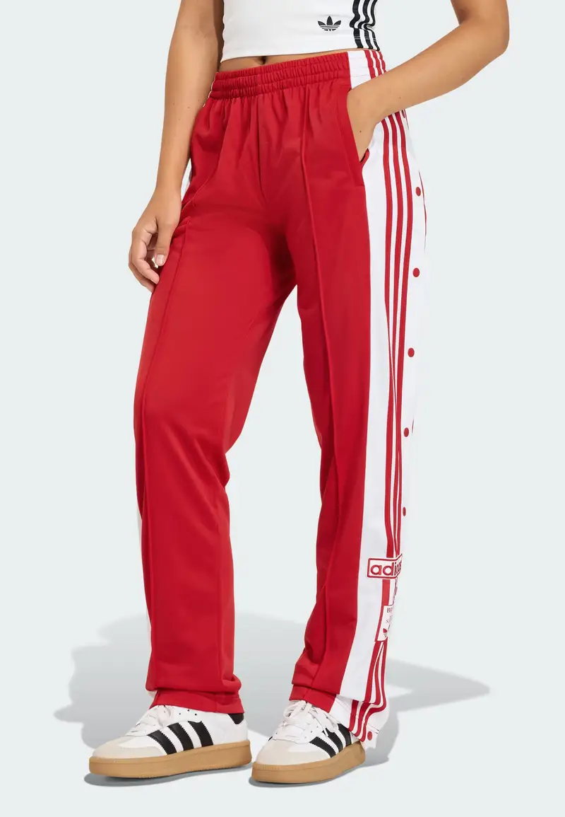 Pantaloni 'Adibreak' rosso acceso / bianco miniatura 2