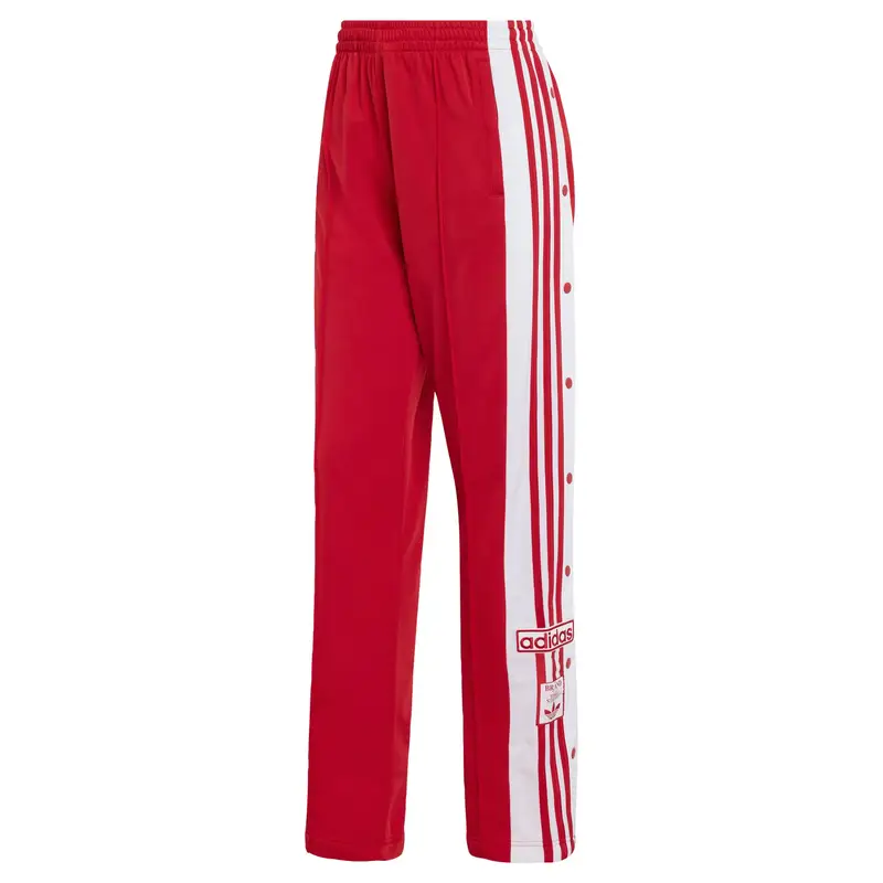 Pantaloni 'Adibreak' rosso acceso / bianco