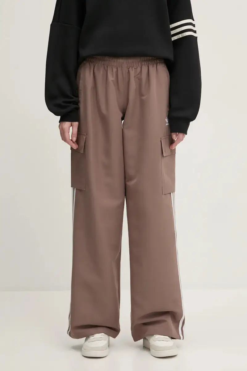 pantaloni Adicolor 3-Stripe Cargo Pants donna colore beige JC8138