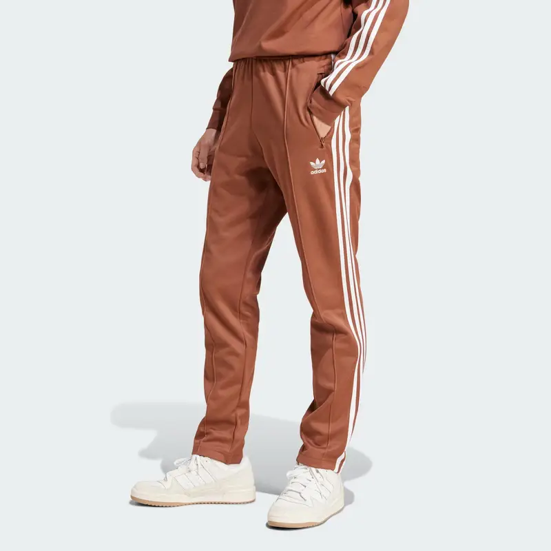 Pantaloni 'Adicolor Classics Beckenbauer' cognac / bianco miniatura 2