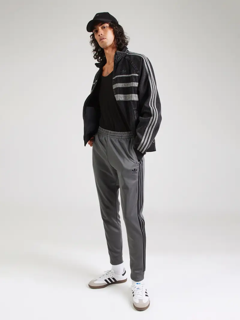 ADIDAS ORIGINALS Pantaloni 'Adicolor Classics Sst' grigio / nero miniatura 3