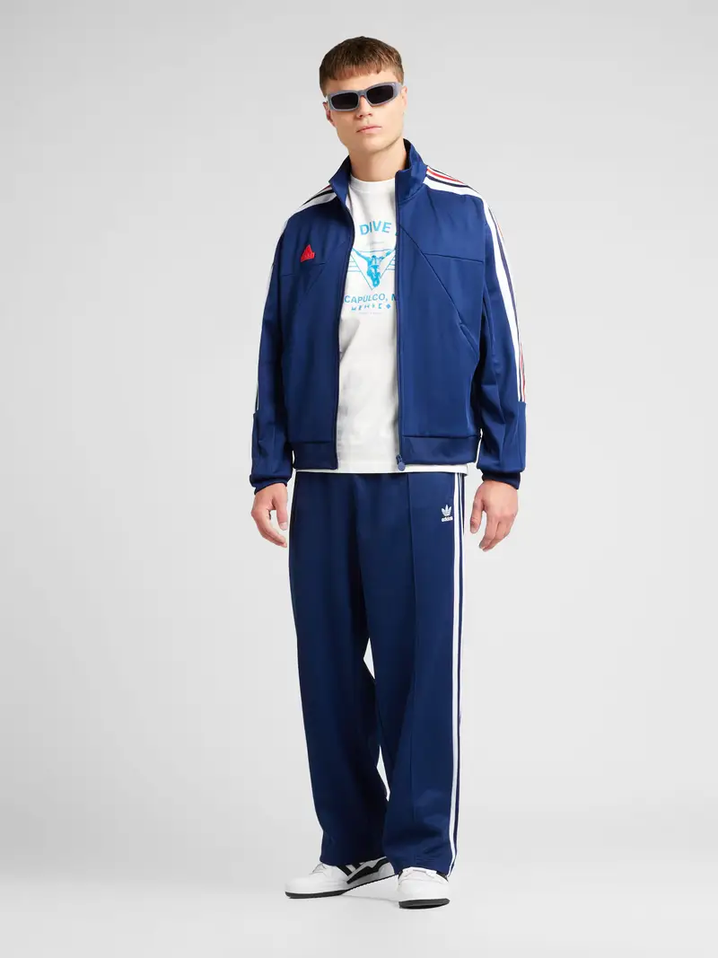 Pantaloni 'Adicolor Firebird' blu scuro / bianco miniatura 2