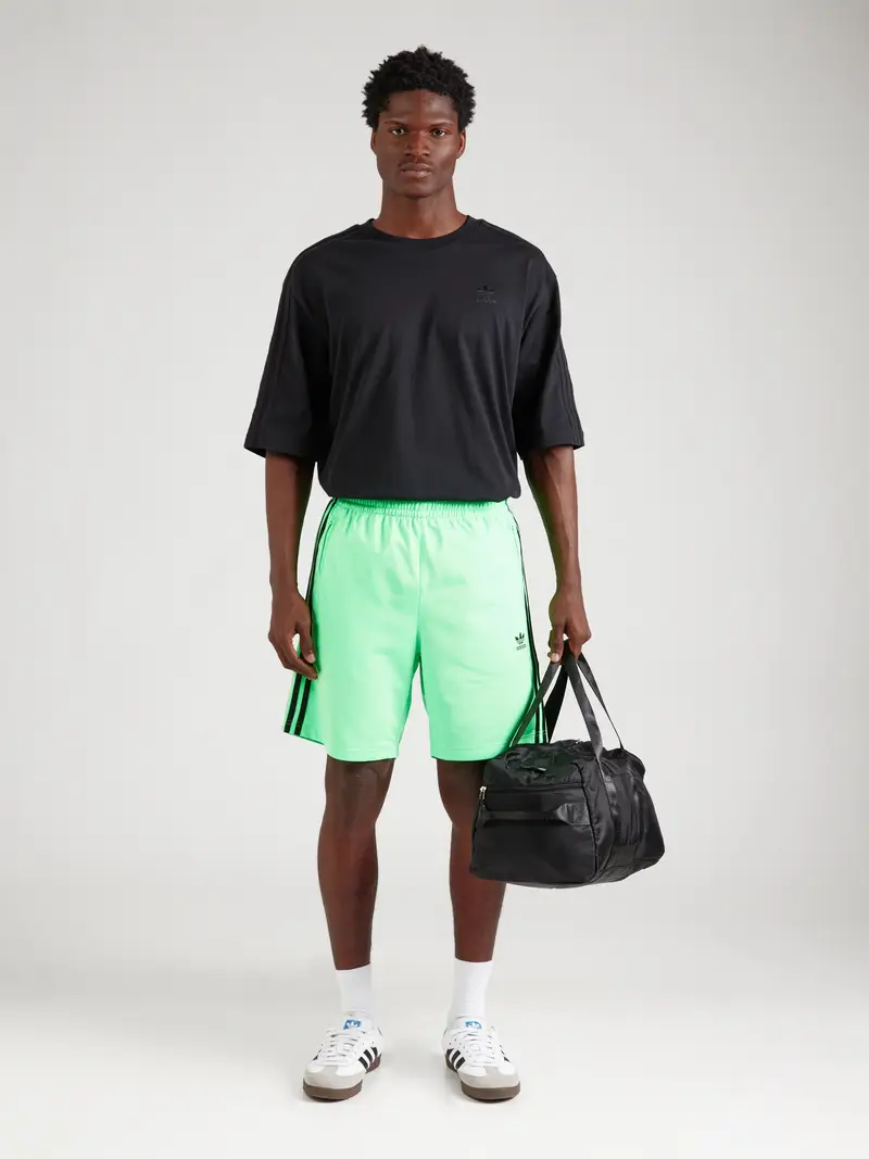 ADIDAS ORIGINALS Pantaloni 'Adicolor Firebird' verde chiaro / nero miniatura 3